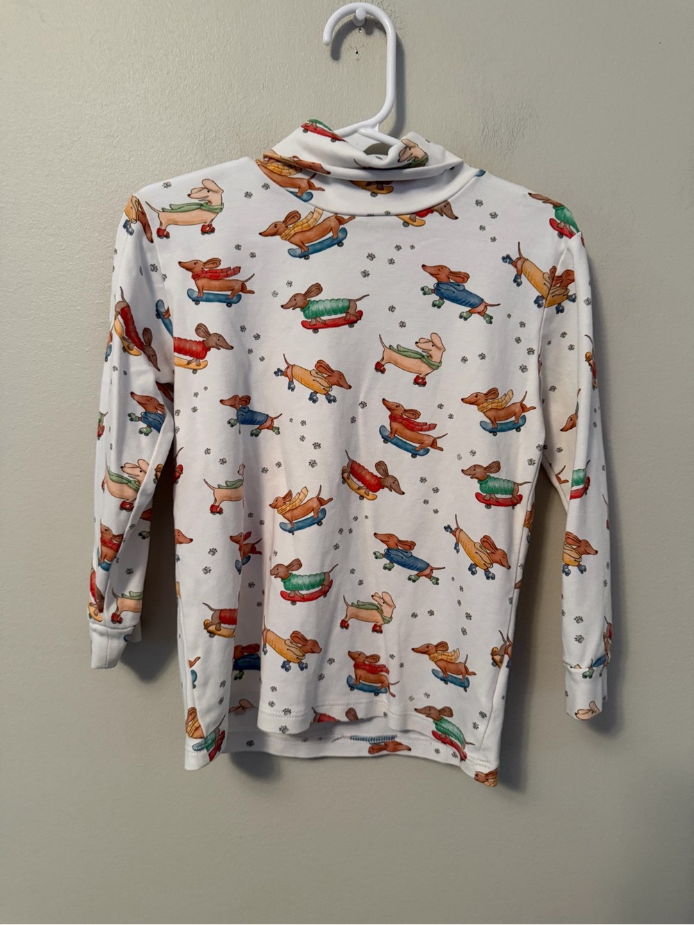 Baby Club Chic Dog on a Skateboard Turtleneck